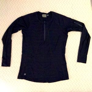 Athleta navy swim rash guard